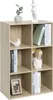 A six-cube bookshelf with decorative items on top and in some of the cubes. Produktbild-Vorschau
