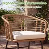 COSTWAY 3-tlg. Gartenmöbel Set Polyrattan, Bistroset für 2 Produktbild-Vorschau 6