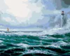Zuty - Malen nach Zahlen - LEUCHTTURM IM OZEAN, 40x50 cm, Produktbild-Vorschau 1