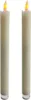 Two LED taper candles on a white background. Produktbild-Vorschau