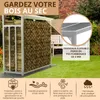 Étagère à bois de cheminée en métal GALVANISÉ 188x70x188 Voir les images du produit 3