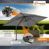 Schneider Ampelschirm TAVO 400 x 300 cm anthrazit – Produktbild-Vorschau 4