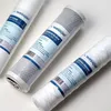 Three water filter cartridges are arranged diagonally on a white background. Produktbild-Vorschau