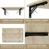 Wandklapptisch Schreibtisch Tischplatte 60x40 cm in Eiche Produktbild-Vorschau 4