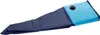 A folded, deflated dog pool with a blue and navy color scheme, lying on a white background. Anteprima dell’immagine prodotto