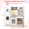 Cucina per bambini COSTWAY con accessori, cucina per Anteprima dell’immagine prodotto 3