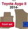 Autoteppiche vorne für: Peugeot 108 Hatchback (2014-) Beige Produktbild-Vorschau 16