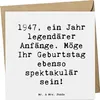 Mr. & Mrs. Panda Klappkarte Spruch 1947 Geburtstag - Weiß - Produktbild-Vorschau 1