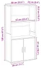 vidaXL Boekenkast, bruin, eikenlook, 60x24x120 cm, Productafbeelding-voorbeeld 8