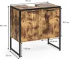 Vicco Waschbeckenunterschrank Fyrk, 60 x 60 cm, Eiche Produktbild-Vorschau 3