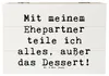 Mr. & Mrs. Panda Box Spruch Ehepartner Dessert 22 x 15 cm - Produktbild-Vorschau 1