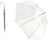 Parasol przezroczysty biały ślubny plastik/metal 82cm Podgląd zdjęcia produktu 1