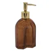 Seifenspender Retro braun gold Glas Pumpkopf Produktbild-Vorschau 1