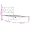 CLORIS Bettgestell mit Kopfteil Metall Weiß 90x200 cm 2024 Produktbild-Vorschau 10