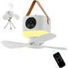 Ø24cm Camping Ventilator mit Licht, USB Campingventilator Produktbild-Vorschau 1