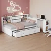 Flieks Jugendbett Tagesbett 90x200cm mit ausziehbarem Produktbild-Vorschau 1