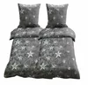 4 tlg Mikrofaser Bettwäsche 135x200 + 80x80 Garnitur Set Produktbild-Vorschau 1