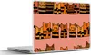 MuchoWow® Laptop Aufkleber Sticker Cover Katzen - Muster - Produktbild-Vorschau 1