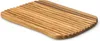 A wooden cutting board with grooves, presented on a white background. Voir les images du produit