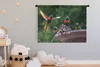 MuchoWow® Wandteppich Wandbehang Papagei - Wasser - Flügel Produktbild-Vorschau 3