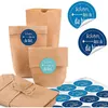 24 kleine braune Papiertüten natur Kraftpapier 9 x 15 x 3,5 Produktbild-Vorschau 1