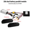 20V-72V 40A duální připojení baterie elektrické kolo duální Náhled obrázku produktu 4