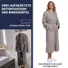 Bademantel aus Baumwolle, S, grau (stone) Produktbild-Vorschau 3