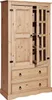 Möbilia Vitrine | 2 Türen, 2 Schubladen | Kiefer-Holz Produktbild-Vorschau 1