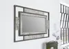 MASSIVMOEBEL24 | specchio in legno di Mango 76x4x122 grigio Anteprima dell’immagine prodotto 5