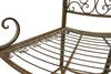 DanDiBo Baumbank Metall wetterfest Braun 135 cm 3-Sitzer Produktbild-Vorschau 3