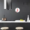 Glasuhr Wanduhr Küchenuhr Echt-Glas 30fi cm Chilischote rot Produktbild-Vorschau 3