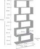 Bücherregal Dgiovan, Schrank mit Regalen, Bürobibliothek, Produktbild-Vorschau 3