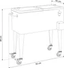 AXI Retro cooler Verde | Frigorifero da esterno su ruote Anteprima dell’immagine prodotto 3