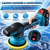 Lucidatrice a batteria 21V MAX, lucidatrice orbitale 150 Anteprima dell’immagine prodotto 6