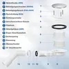 Ikodm Duschablauf Ø 90 mm für Duschwanne, Ablaufgarnitur Produktbild-Vorschau 6
