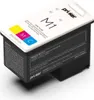 A black ink cartridge with a white label showing product information and instructions. Anteprima dell’immagine prodotto