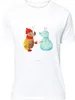 Mr. & Mrs. Panda T-Shirt Nachtfalter Schneemann - Weiß - Produktbild-Vorschau 1