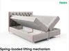 MEBLINI Boxspringbett mit Bettkasten - Gepolstert Produktbild-Vorschau 6
