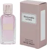A bottle of Abercrombie & Fitch First Instinct For Her Eau de Parfum and its packaging. Podgląd zdjęcia produktu
