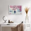 Gerahmtes Poster - Weißer Rahmen - Paar Paris Baum - 70x50 Produktbild-Vorschau 6