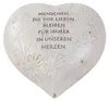 Spruchstein Herz 18x16cm Grabschmuck Gedenkstein Grabdeko Produktbild-Vorschau 4