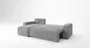 CORNERO Ecksofa mit schlaffunktion PARIS links dunkelgrau Produktbild-Vorschau 5