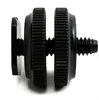 Blitzschuh Adapter mit 1/4" Gewinde aus Metall in Schwarz Produktbild-Vorschau 3