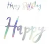 Baner Happy Birthday, opalizujący, 16,5x62cm Podgląd zdjęcia produktu 10