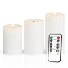 Meisterhome® 3er-Set Flammenlose LED Kerzen Rustik mit Produktbild-Vorschau 1