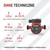 AVANSA 25-4/180 Pompa obiegowa CO 230 V – DN25 1½", 180 mm, Podgląd zdjęcia produktu 3