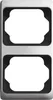 A product shot of a double electrical outlet cover frame. Podgląd zdjęcia produktu