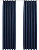 Two navy blue curtains hanging side-by-side against a white background. Náhľad obrázku produktu