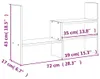 vidaXL Stojan na monitor (39-72)x17x43 cm z masívneho Náhľad obrázku produktu 8
