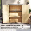 Outsunny Gartenschrank, Geräteschuppen aus Holz, Wetterfest Produktbild-Vorschau 6